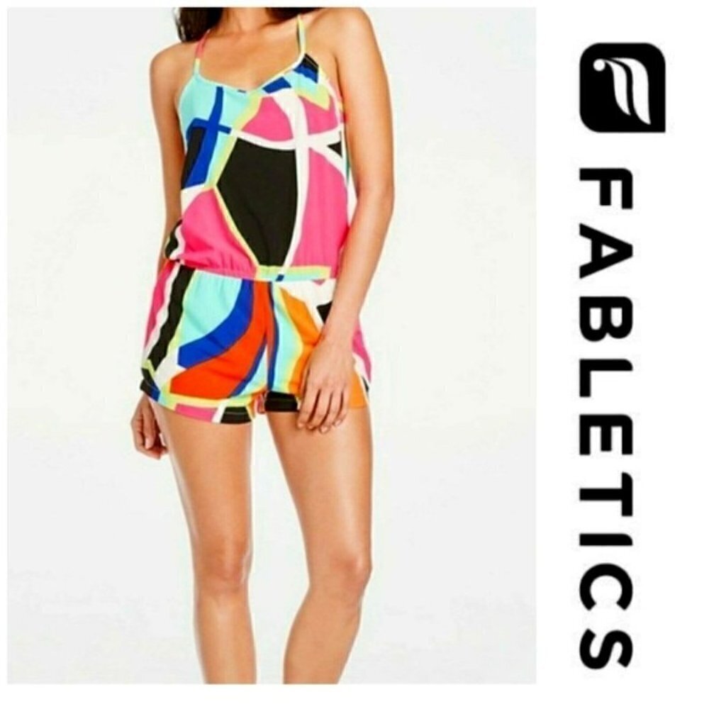FABLETICS ROMPER - NEEMA STYLE BOLD COLORS HALTER